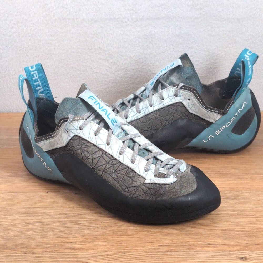 La Sportiva Finale Women's 8 Men's 7 EU 39.5 Climbing Shoes Blue Rock Bouldering